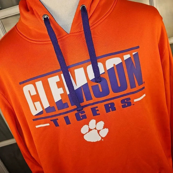 Stadium Athletics Mens Orange Clemson Tigers Hoodie XXL - Picture 3 of 5